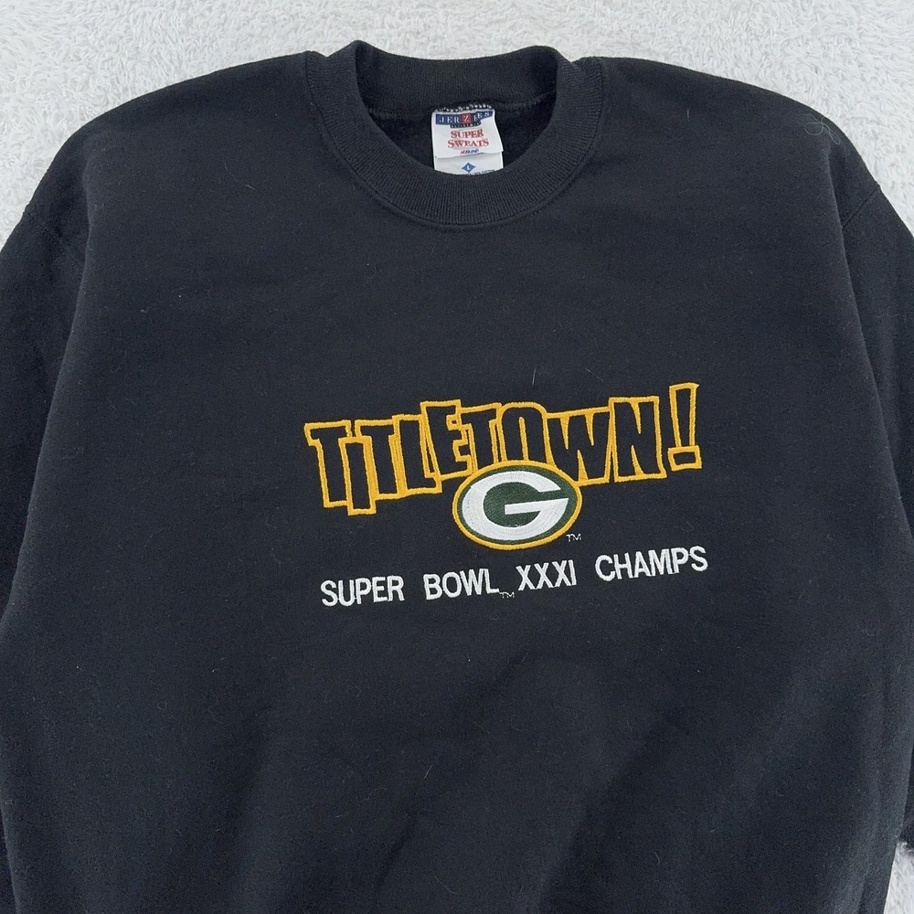 Vintage 90s‎ Green Bay Packers Sweatshirt Mens M NFL Football Super Bowl XXXI